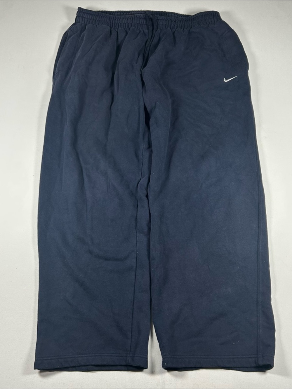 Nike Vintage Y2K Athletic Dept. Size XXL Swoosh Drill Pants Mens Navy Blue Baggy
